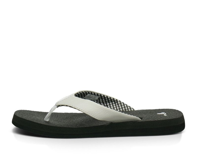 Sanuk Yoga Mat Women's Flip Flops White | Canada 53SGL